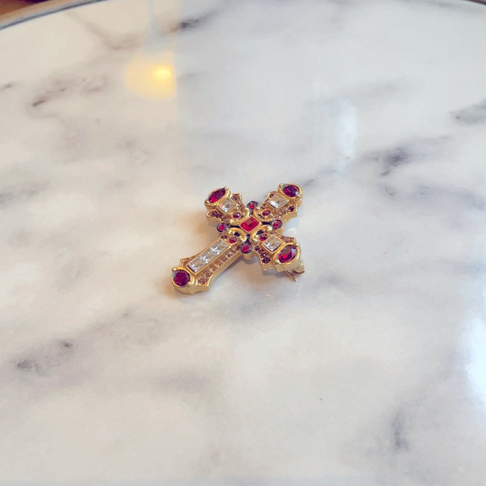 Jay Strongwater Cross Pin / Pendant